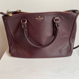 Kate Spade large burgandy purse